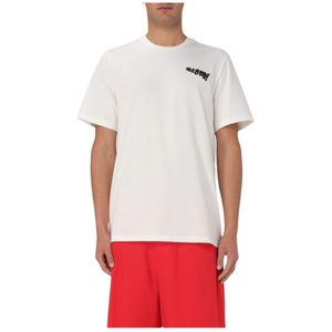 Msgm, Heren, Tops, Wit, Maat: S