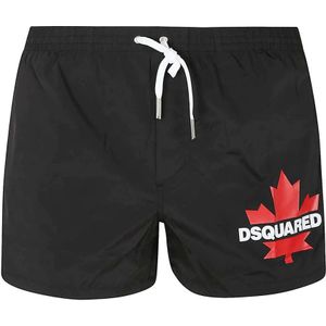 Dsquared2, Heren, Badkleding, Zwart, Maat: XL Polyamide,