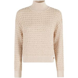 Elisabetta Franchi, Dames, Truien, Beige, Maat: M