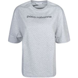 Rabanne, Dames, Tops, Grijs, Maat: M