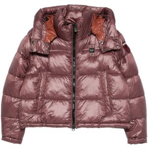 Blauer, Dames, Jassen, Rood, Maat: M Leer,