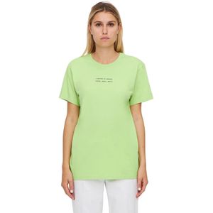 Erika Cavallini, Dames, Tops, Groen, Maat: S Katoen,