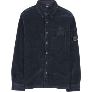 C.p. Company, Heren, Jassen, Blauw, Maat: XL Velours,