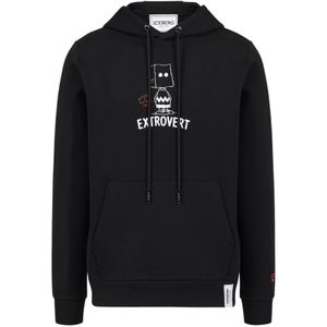 Iceberg, Heren, Sweatshirts & Hoodies, Zwart, Maat: M Katoen,