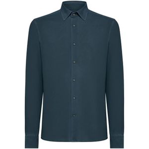 Rrd, Heren, Overhemden, Blauw, Maat: XL Piqué,