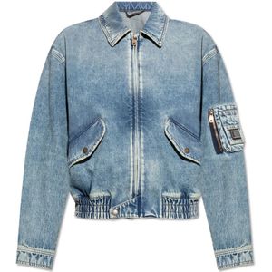 Dolce & Gabbana, Heren, Jassen, Blauw, Maat: M Denim,