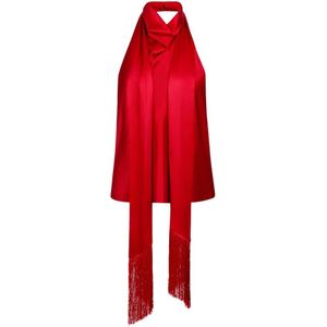 Nina Ricci, Dames, Tops, Rood, Maat: XS Satijn,