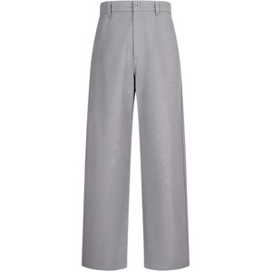 Valentino Garavani, Heren, Broeken, Grijs, Maat: L Katoen,