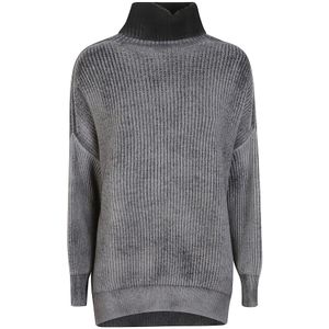 Avant Toi, Dames, Truien, Grijs, Maat: S Wol,