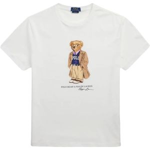 Ralph Lauren, Heren, Tops, Wit, Maat: M Katoen,