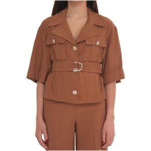 Liu Jo, Dames, Jassen, Bruin, Maat: L Viscose,