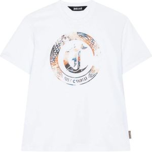 Just Cavalli, Heren, Tops, Wit, Maat: M