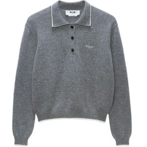 Msgm, Dames, Truien, Grijs, Maat: S Wol,