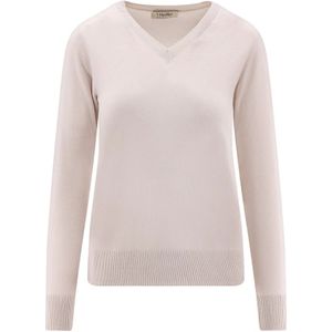 Max Mara, Dames, Truien, Wit, Maat: S Wol,