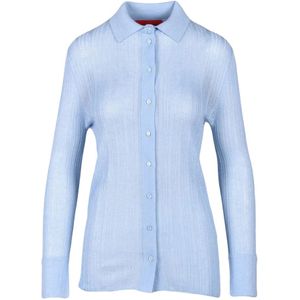 Wild Cashmere, Dames, Truien, Blauw, Maat: 2XS Zijde,