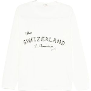 Bode, Heren, Sweatshirts & Hoodies, Wit, Maat: XL Katoen,