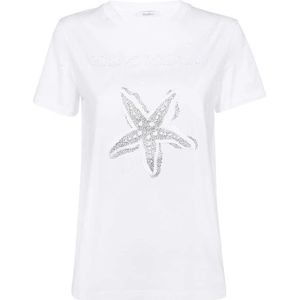 Max Mara, Dames, Tops, Wit, Maat: M Katoen,