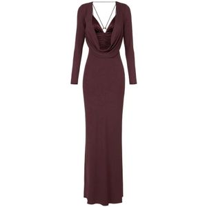 Elisabetta Franchi, Dames, Jurken, Rood, Maat: XS Jersey,