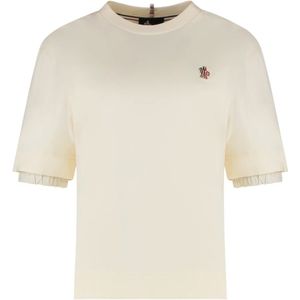 Moncler, Dames, Tops, Beige, Maat: S Katoen,