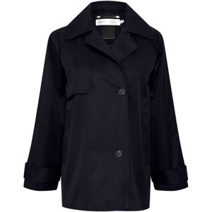 InWear, Dames, Mantels, Blauw, Maat: M Katoen,