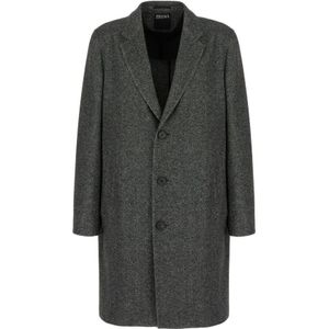 Zegna, Heren, Mantels, Zwart, Maat: XL