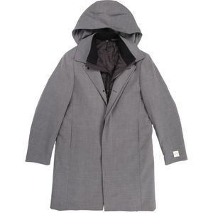 Calvin Klein, Heren, Mantels, Grijs, Maat: M Nylon,