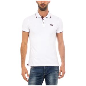 Armani Jeans, Heren, Tops, Wit, Maat: XL Katoen,
