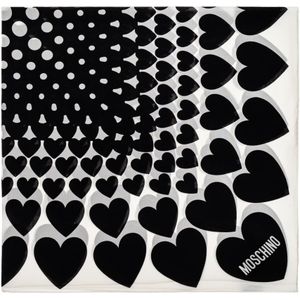 Moschino, unisex, Accessoires, Wit, Maat: ONE Size Zijde,