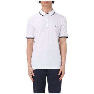Fay, Heren, Tops, Wit, Maat: 2XL Piqué,