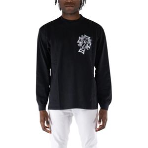 Aries, Heren, Tops, Zwart, Maat: L Katoen,