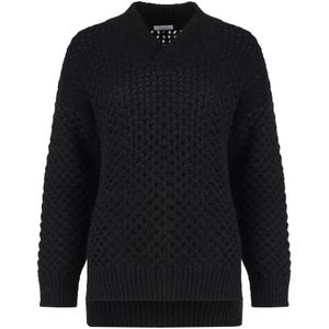 Malo, Dames, Truien, Zwart, Maat: S Wol,