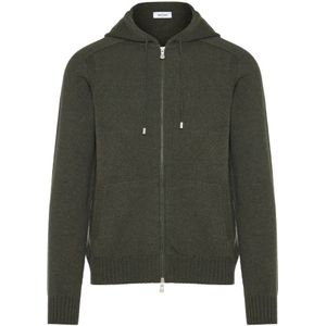 Gran Sasso, Heren, Sweatshirts & Hoodies, Groen, Maat: XL Wol,