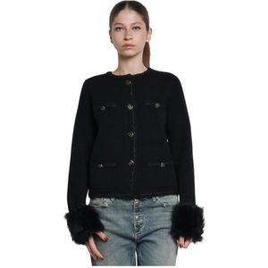 Twinset, Dames, Truien, Zwart, Maat: M