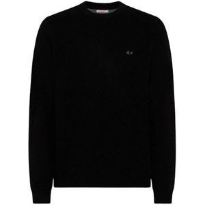 Sun68, Heren, Truien, Zwart, Maat: S Wol,