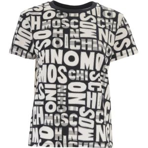 Moschino, Dames, Tops, Veelkleurig, Maat: M Katoen,