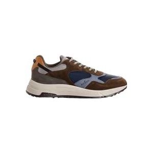 Hogan Ultra-lichte Leren Sneakers , Brown , Dames , Maat: 42 EU