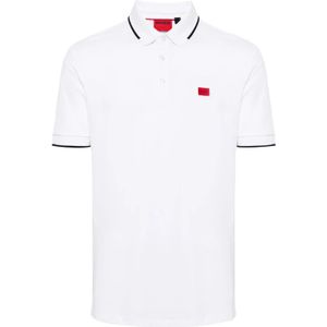 Hugo, Heren, Tops, Wit, Maat: L Piqué,