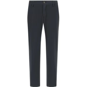 Boggi Milano - Pantalon - Navy - Katoen - Regular Fit - Gevoerde Zoom