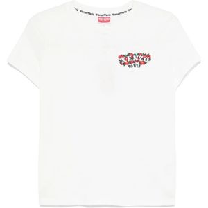 Kenzo, Dames, Tops, Wit, Maat: XS Katoen,