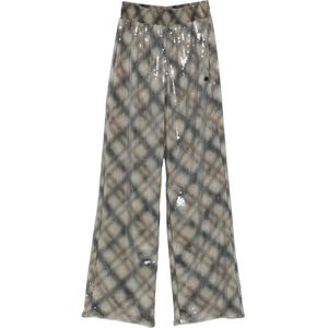 Diesel, Dames, Broeken, Beige, Maat: S Nylon,