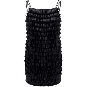 Max Mara, Dames, Jurken, Zwart, Maat: S Satijn,