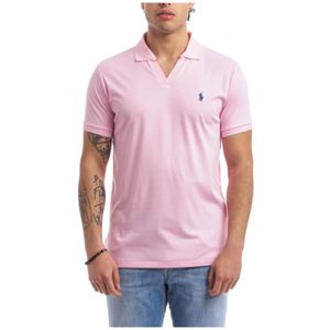 Polo Ralph Lauren, Heren, Tops, Roze, Maat: M Katoen,