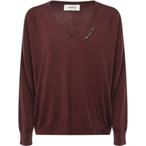 Ottod'Ame, Dames, Truien, Beige, Maat: S Wol,