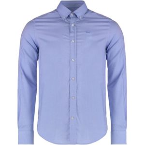 Paul & Shark, Heren, Overhemden, Blauw, Maat: 2XS Katoen,