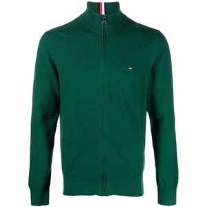 Tommy Hilfiger, Heren, Truien, Groen, Maat: S Katoen,