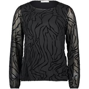 Betty & Co, Dames, Blouses & Shirts, Zwart, Maat: S