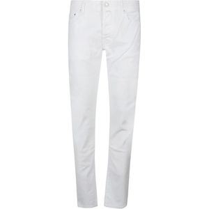 Jacob Cohën, Heren, Jeans, Wit, Maat: W32 Katoen,