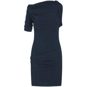 Jacquemus, Dames, Jurken, Blauw, Maat: XS Viscose,