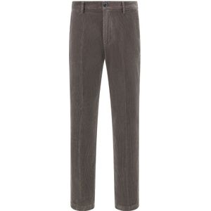 Boggi Milano - Corduroy Stretchbroek - Grijs - Slim Fit