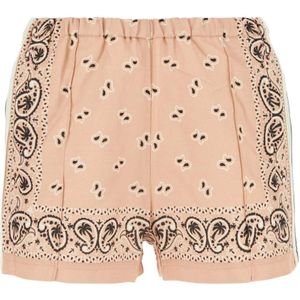 Palm Angels, Dames, Korte broeken, Veelkleurig, Maat: XS Linnen,